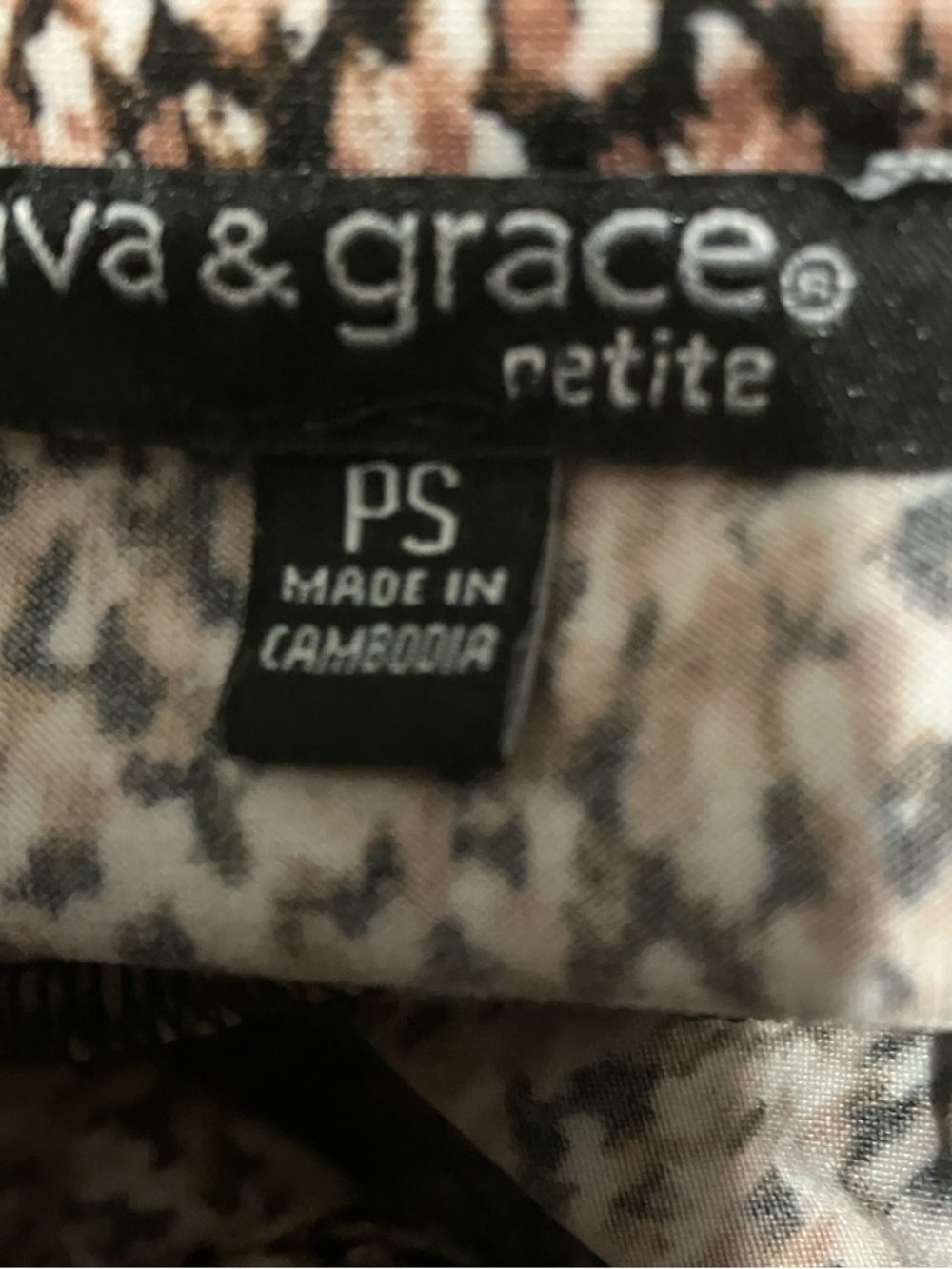 Ava & Grace Brown Speckled Short-Sleeve Blouse - Picture 6 of 7